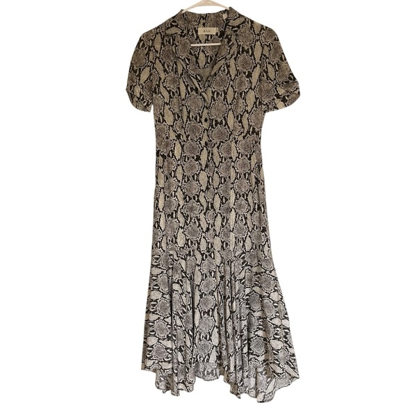 A.L.C. Clarkson Snake Print Silk Dress - Picture 6 of 16